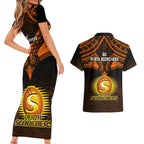 perth-scorchers-cricket-couples-matching-short-sleeve-bodycon-dress-and-hawaiian-shirt-2023-unique-indigenous-art-mix-polynesian-pattern