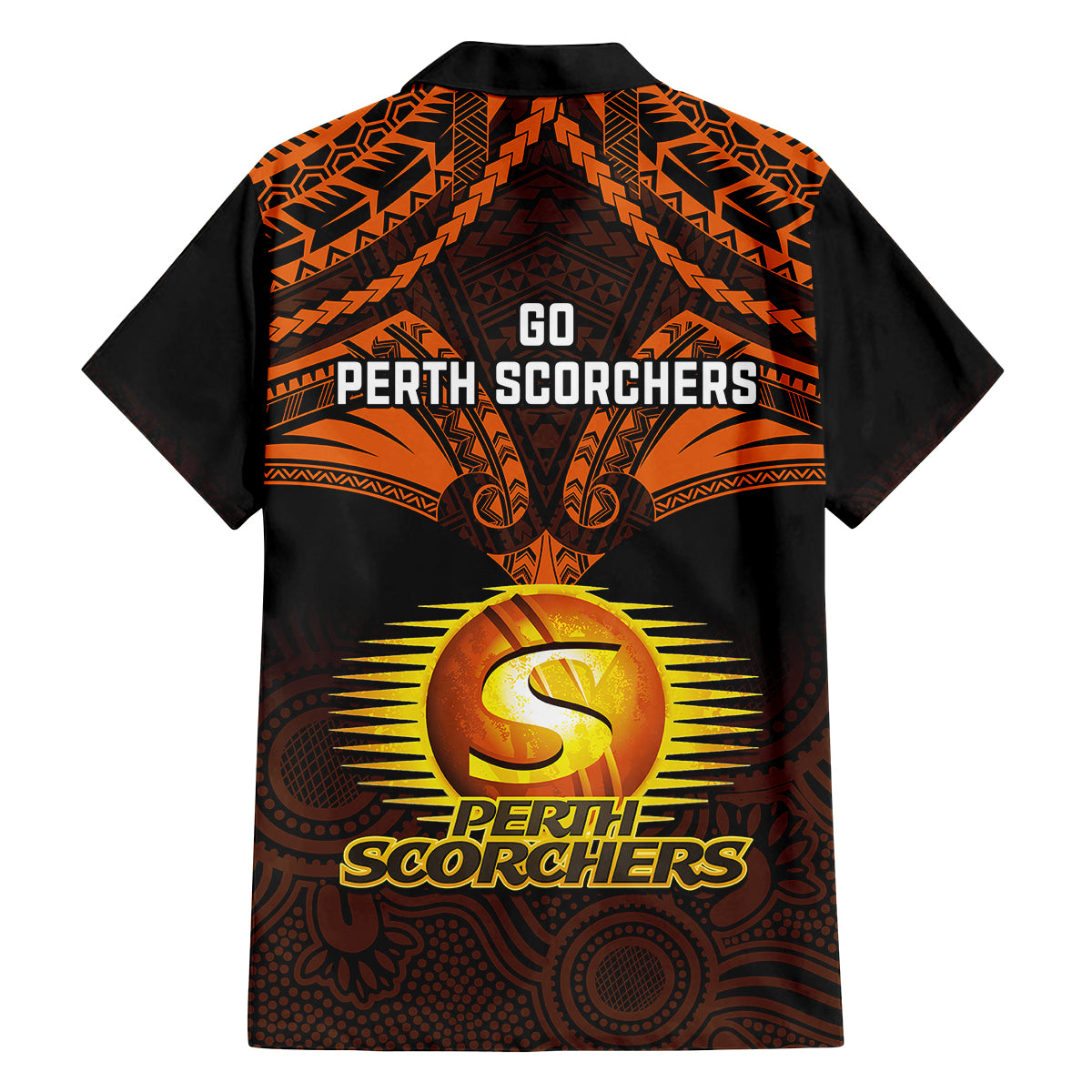 perth-scorchers-cricket-family-matching-mermaid-dress-and-hawaiian-shirt-2023-unique-indigenous-art-mix-polynesian-pattern