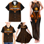perth-scorchers-cricket-family-matching-tank-maxi-dress-and-hawaiian-shirt-2023-unique-indigenous-art-mix-polynesian-pattern
