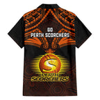 perth-scorchers-cricket-family-matching-tank-maxi-dress-and-hawaiian-shirt-2023-unique-indigenous-art-mix-polynesian-pattern