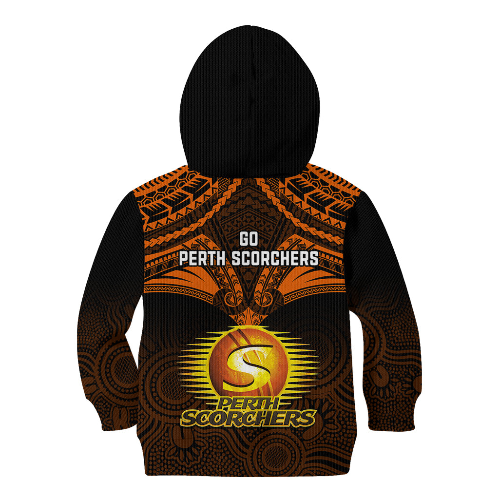 perth-scorchers-cricket-kid-hoodie-2023-unique-indigenous-art-mix-polynesian-pattern