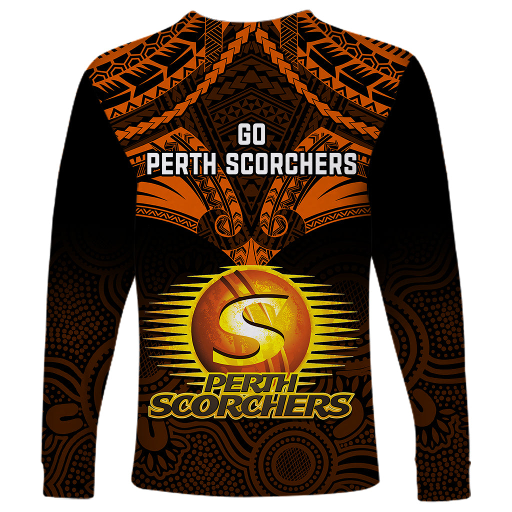 perth-scorchers-cricket-long-sleeve-shirt-2023-unique-indigenous-art-mix-polynesian-pattern
