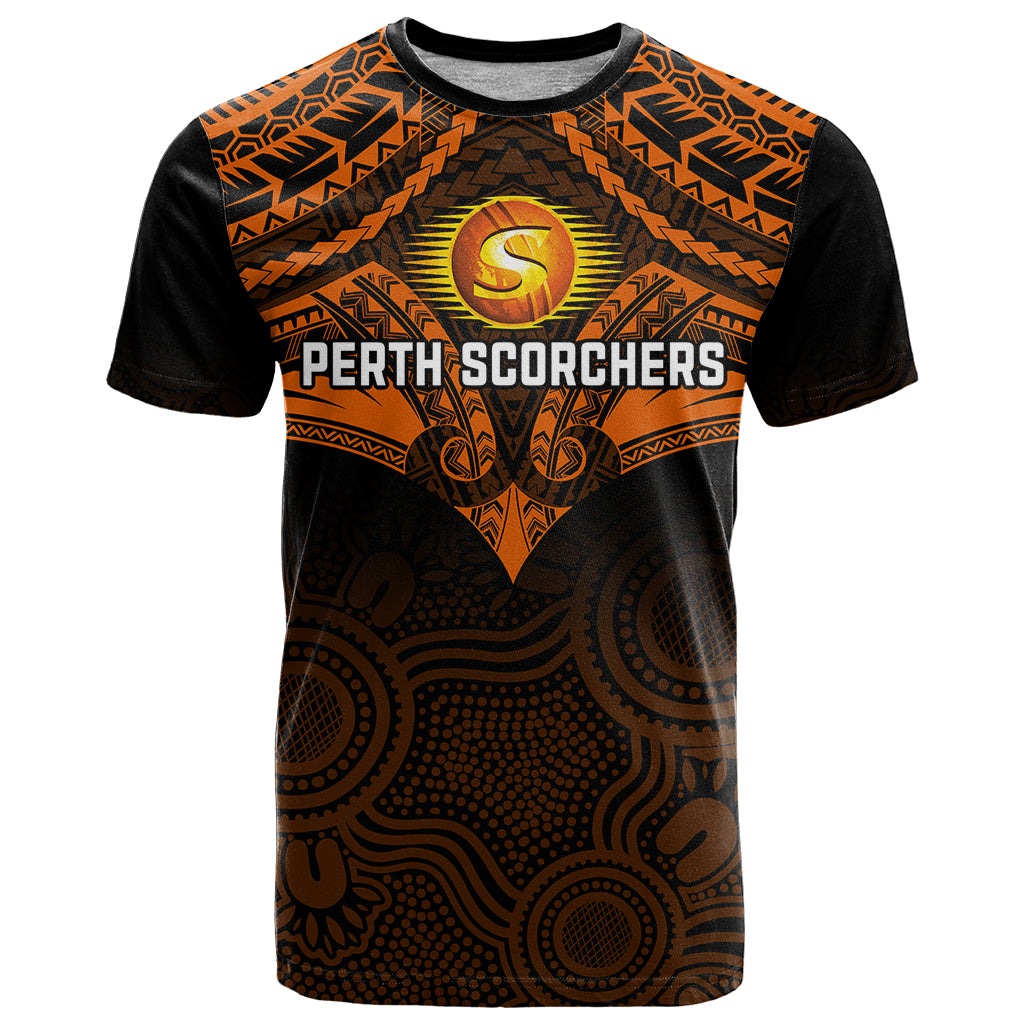 perth-scorchers-cricket-t-shirt-2023-unique-indigenous-art-mix-polynesian-pattern