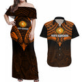 custom-perth-scorchers-cricket-couples-matching-off-shoulder-maxi-dress-and-hawaiian-shirt-2023-unique-indigenous-art-mix-polynesian-pattern