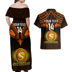 custom-perth-scorchers-cricket-couples-matching-off-shoulder-maxi-dress-and-hawaiian-shirt-2023-unique-indigenous-art-mix-polynesian-pattern