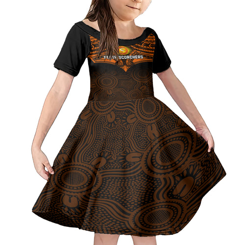 custom-perth-scorchers-cricket-family-matching-off-shoulder-maxi-dress-and-hawaiian-shirt-2023-unique-indigenous-art-mix-polynesian-pattern