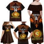 custom-perth-scorchers-cricket-family-matching-off-shoulder-maxi-dress-and-hawaiian-shirt-2023-unique-indigenous-art-mix-polynesian-pattern