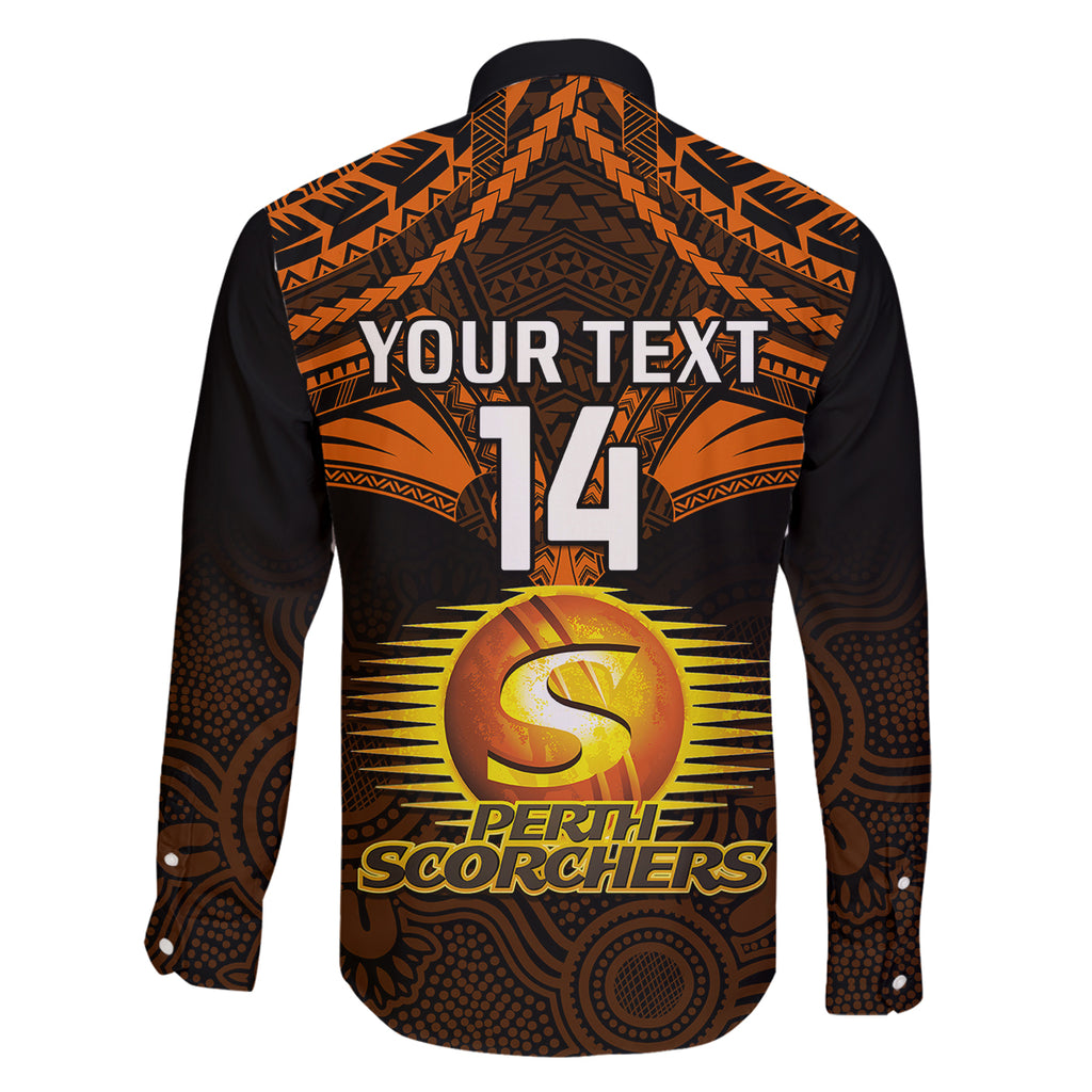 custom-perth-scorchers-cricket-family-matching-off-shoulder-maxi-dress-and-hawaiian-shirt-2023-unique-indigenous-art-mix-polynesian-pattern