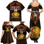 custom-perth-scorchers-cricket-family-matching-summer-maxi-dress-and-hawaiian-shirt-2023-unique-indigenous-art-mix-polynesian-pattern