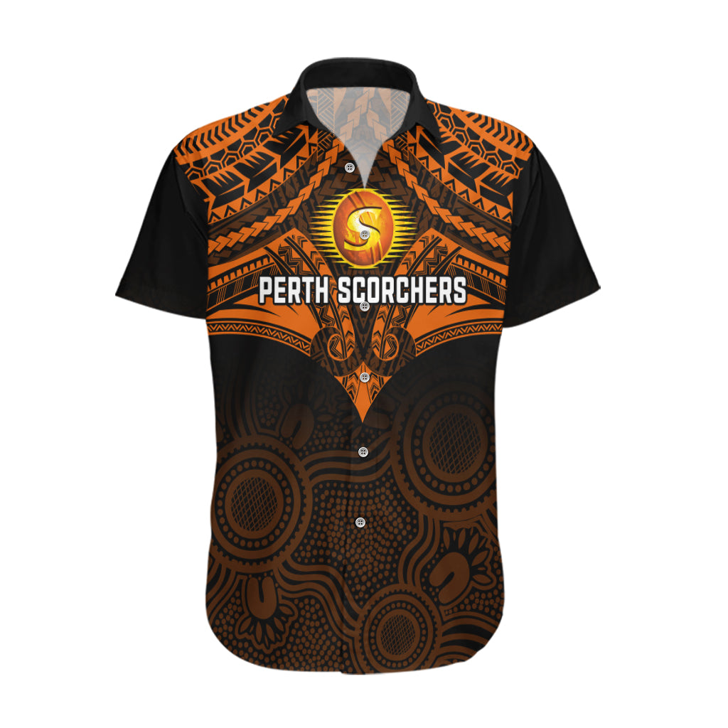custom-perth-scorchers-cricket-hawaiian-shirt-2023-unique-indigenous-art-mix-polynesian-pattern