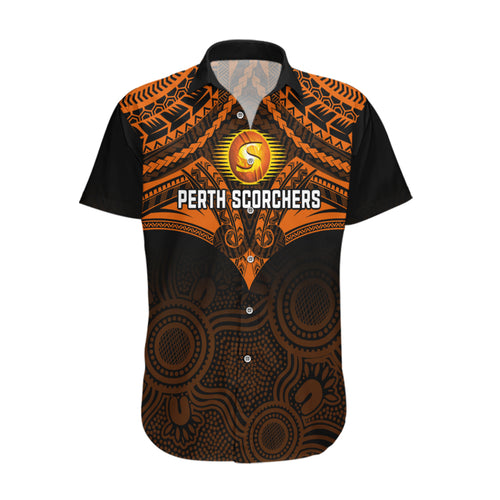custom-perth-scorchers-cricket-hawaiian-shirt-2023-unique-indigenous-art-mix-polynesian-pattern