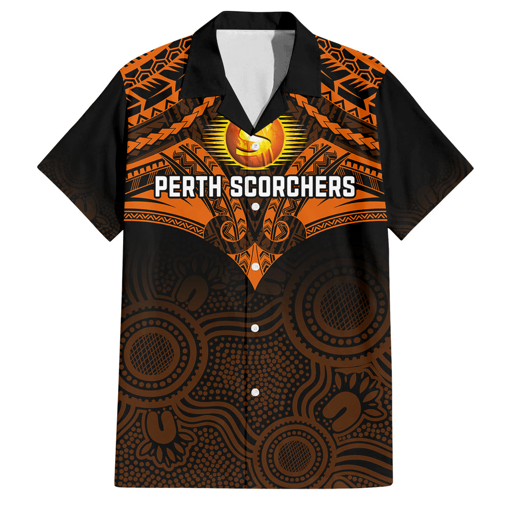 custom-perth-scorchers-cricket-kid-hawaiian-shirt-2023-unique-indigenous-art-mix-polynesian-pattern
