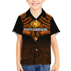 custom-perth-scorchers-cricket-kid-hawaiian-shirt-2023-unique-indigenous-art-mix-polynesian-pattern