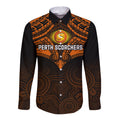 custom-perth-scorchers-cricket-long-sleeve-button-shirt-2023-unique-indigenous-art-mix-polynesian-pattern
