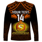 custom-perth-scorchers-cricket-long-sleeve-shirt-2023-unique-indigenous-art-mix-polynesian-pattern
