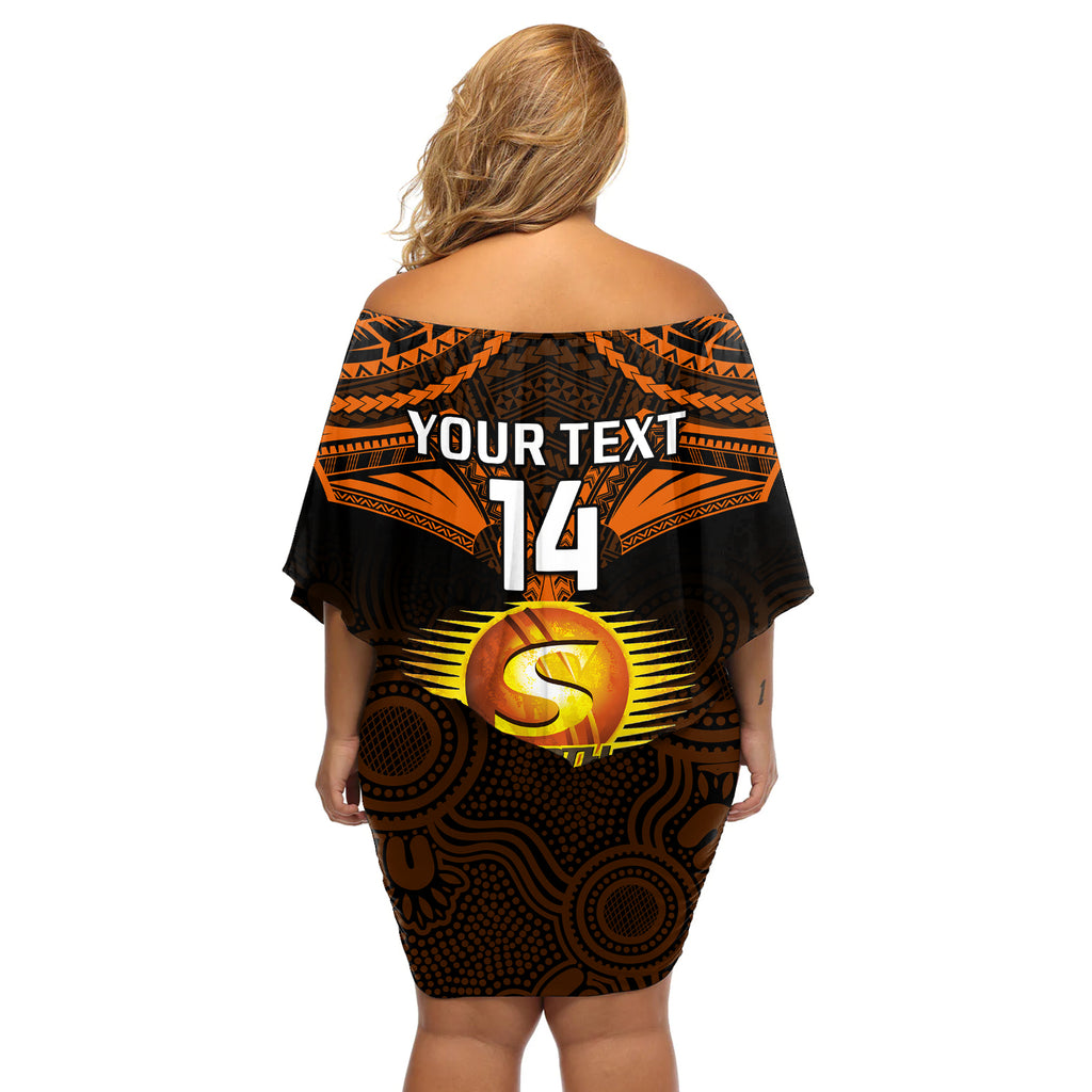 custom-perth-scorchers-cricket-off-shoulder-short-dress-2023-unique-indigenous-art-mix-polynesian-pattern