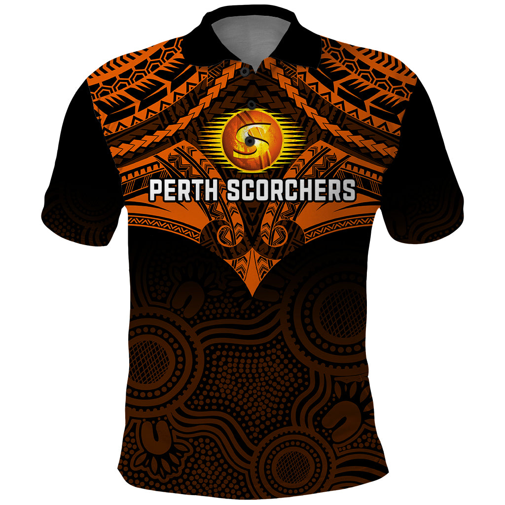 custom-perth-scorchers-cricket-polo-shirt-2023-unique-indigenous-art-mix-polynesian-pattern
