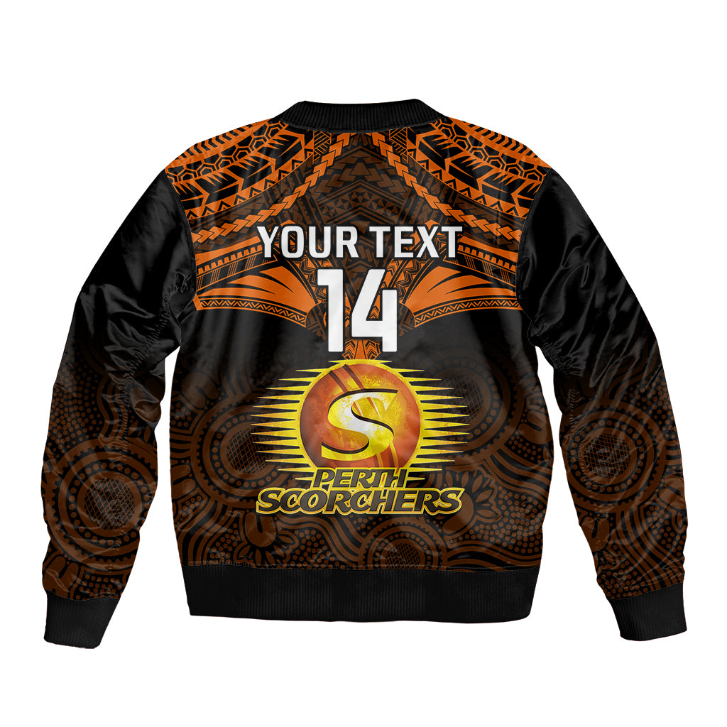 custom-perth-scorchers-cricket-sleeve-zip-bomber-jacket-2023-unique-indigenous-art-mix-polynesian-pattern