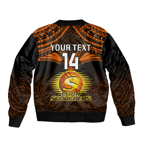 custom-perth-scorchers-cricket-sleeve-zip-bomber-jacket-2023-unique-indigenous-art-mix-polynesian-pattern