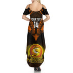 custom-perth-scorchers-cricket-summer-maxi-dress-2023-unique-indigenous-art-mix-polynesian-pattern