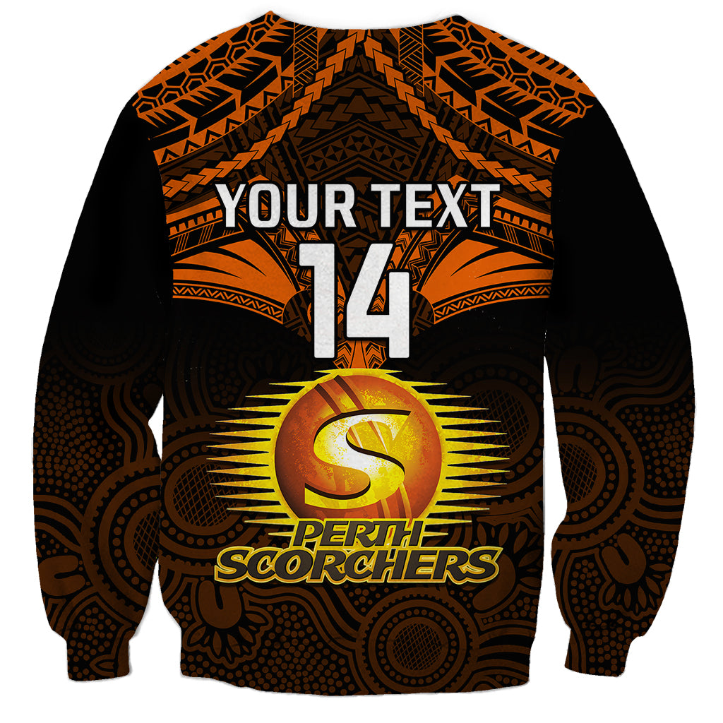 custom-perth-scorchers-cricket-sweatshirt-2023-unique-indigenous-art-mix-polynesian-pattern