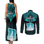 brisbane-heat-cricket-couples-matching-tank-maxi-dress-and-long-sleeve-button-shirts-2023-unique-indigenous-art-mix-polynesian-pattern