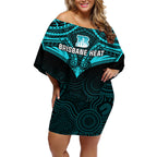 brisbane-heat-cricket-off-shoulder-short-dress-2023-unique-indigenous-art-mix-polynesian-pattern
