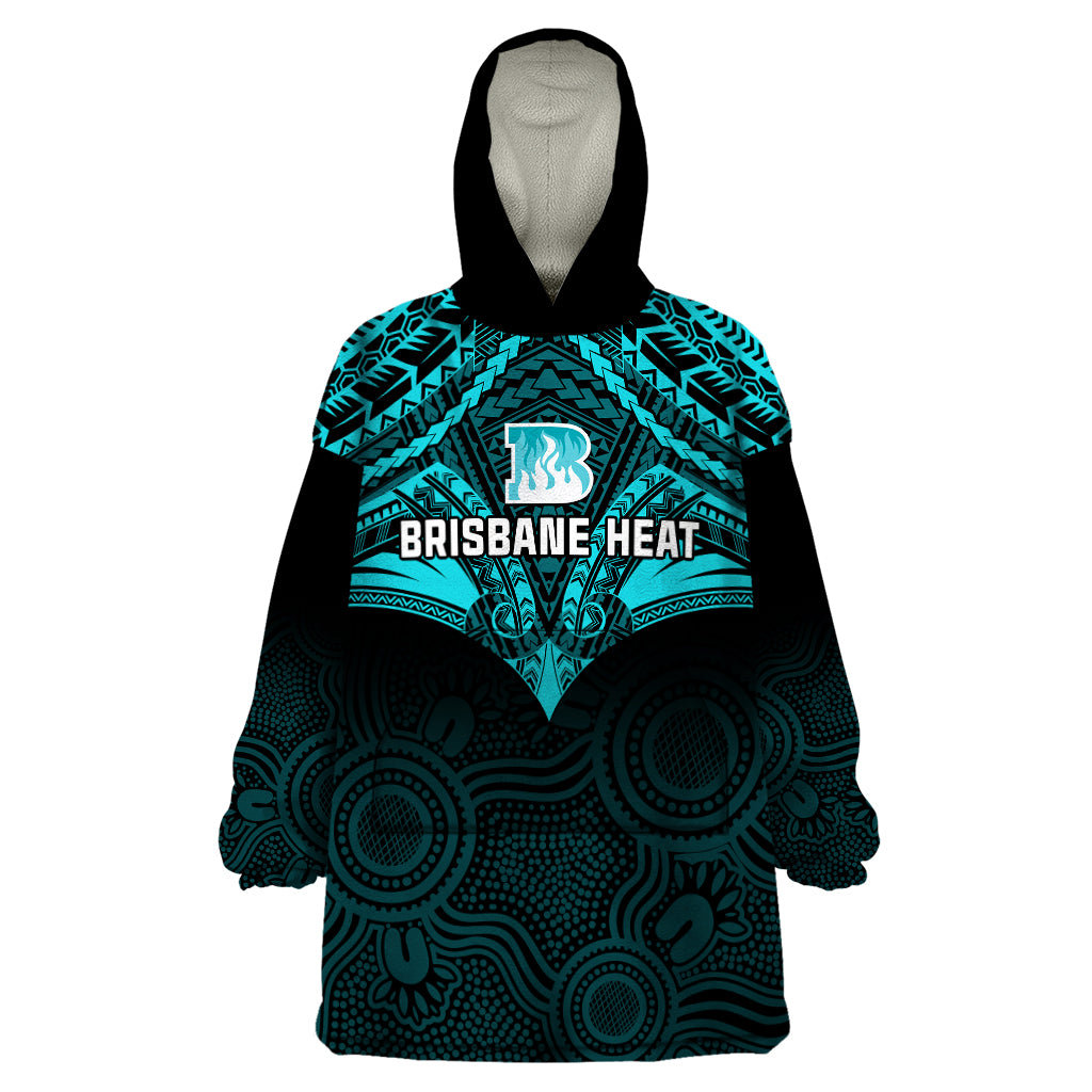 brisbane-heat-cricket-wearable-blanket-hoodie-2023-unique-indigenous-art-mix-polynesian-pattern