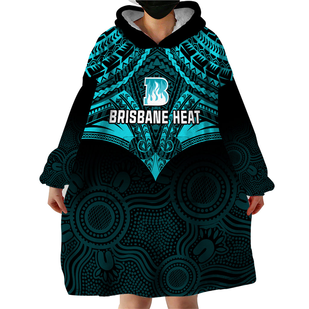 brisbane-heat-cricket-wearable-blanket-hoodie-2023-unique-indigenous-art-mix-polynesian-pattern