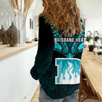 Brisbane Heat Cricket Women Casual Shirt 2023 Unique Indigenous Art Mix Polynesian Pattern LT14