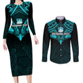 custom-brisbane-heat-cricket-couples-matching-long-sleeve-bodycon-dress-and-long-sleeve-button-shirts-2023-unique-indigenous-art-mix-polynesian-pattern