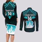 custom-brisbane-heat-cricket-couples-matching-long-sleeve-bodycon-dress-and-long-sleeve-button-shirts-2023-unique-indigenous-art-mix-polynesian-pattern