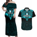 custom-brisbane-heat-cricket-couples-matching-off-shoulder-maxi-dress-and-hawaiian-shirt-2023-unique-indigenous-art-mix-polynesian-pattern