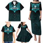 custom-brisbane-heat-cricket-family-matching-puletasi-dress-and-hawaiian-shirt-2023-unique-indigenous-art-mix-polynesian-pattern