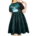 custom-brisbane-heat-cricket-kid-short-sleeve-dress-2023-unique-indigenous-art-mix-polynesian-pattern