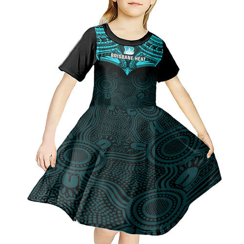 custom-brisbane-heat-cricket-kid-short-sleeve-dress-2023-unique-indigenous-art-mix-polynesian-pattern