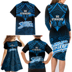 adelaide-strikers-cricket-family-matching-long-sleeve-bodycon-dress-and-hawaiian-shirt-2023-unique-indigenous-art-mix-polynesian-pattern