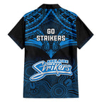 adelaide-strikers-cricket-family-matching-long-sleeve-bodycon-dress-and-hawaiian-shirt-2023-unique-indigenous-art-mix-polynesian-pattern