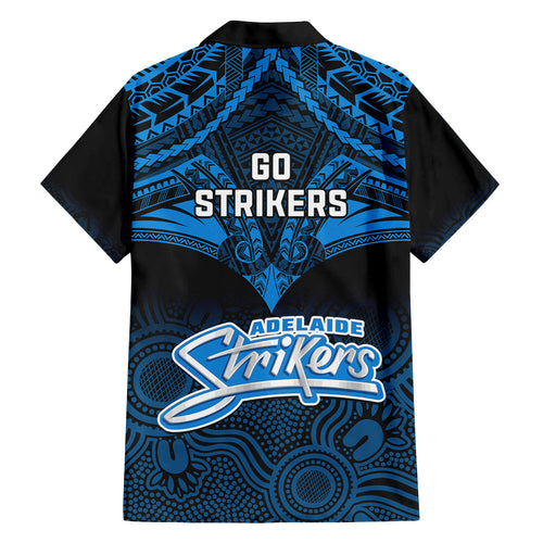 adelaide-strikers-cricket-kid-hawaiian-shirt-2023-unique-indigenous-art-mix-polynesian-pattern