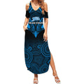 adelaide-strikers-cricket-summer-maxi-dress-2023-unique-indigenous-art-mix-polynesian-pattern