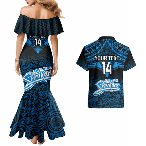 custom-adelaide-strikers-cricket-couples-matching-mermaid-dress-and-hawaiian-shirt-2023-unique-indigenous-art-mix-polynesian-pattern