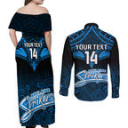 custom-adelaide-strikers-cricket-couples-matching-off-shoulder-maxi-dress-and-long-sleeve-button-shirts-2023-unique-indigenous-art-mix-polynesian-pattern