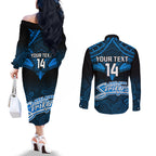 custom-adelaide-strikers-cricket-couples-matching-off-the-shoulder-long-sleeve-dress-and-long-sleeve-button-shirts-2023-unique-indigenous-art-mix-polynesian-pattern