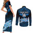 custom-adelaide-strikers-cricket-couples-matching-short-sleeve-bodycon-dress-and-long-sleeve-button-shirts-2023-unique-indigenous-art-mix-polynesian-pattern