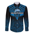 custom-adelaide-strikers-cricket-long-sleeve-button-shirt-2023-unique-indigenous-art-mix-polynesian-pattern