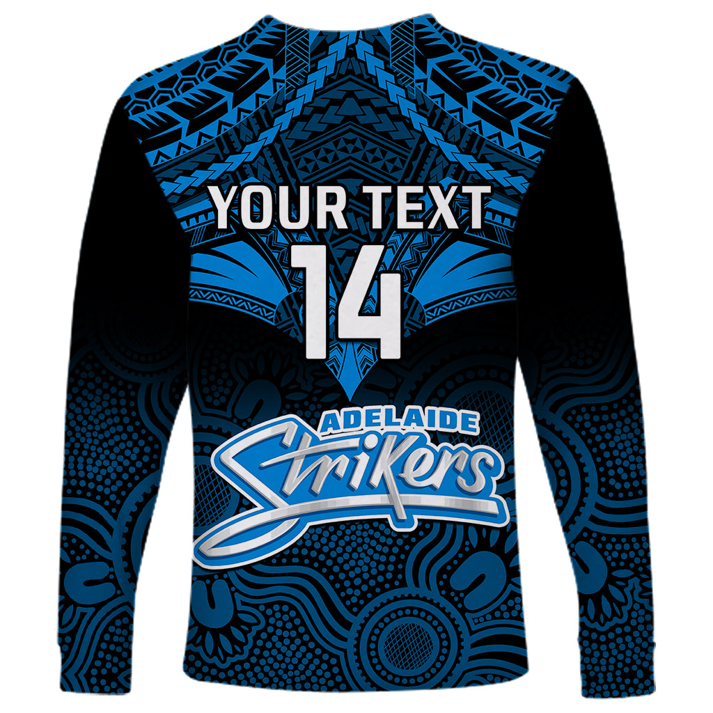 custom-adelaide-strikers-cricket-long-sleeve-shirt-2023-unique-indigenous-art-mix-polynesian-pattern