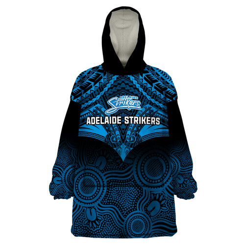 custom-adelaide-strikers-cricket-wearable-blanket-hoodie-2023-unique-indigenous-art-mix-polynesian-pattern