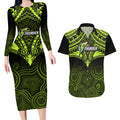 sydney-thunder-cricket-couples-matching-long-sleeve-bodycon-dress-and-hawaiian-shirt-2023-unique-indigenous-art-mix-polynesian-pattern