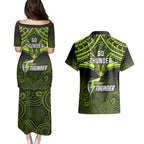 sydney-thunder-cricket-couples-matching-puletasi-dress-and-hawaiian-shirt-2023-unique-indigenous-art-mix-polynesian-pattern