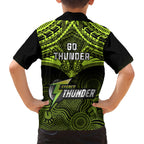 sydney-thunder-cricket-family-matching-long-sleeve-bodycon-dress-and-hawaiian-shirt-2023-unique-indigenous-art-mix-polynesian-pattern